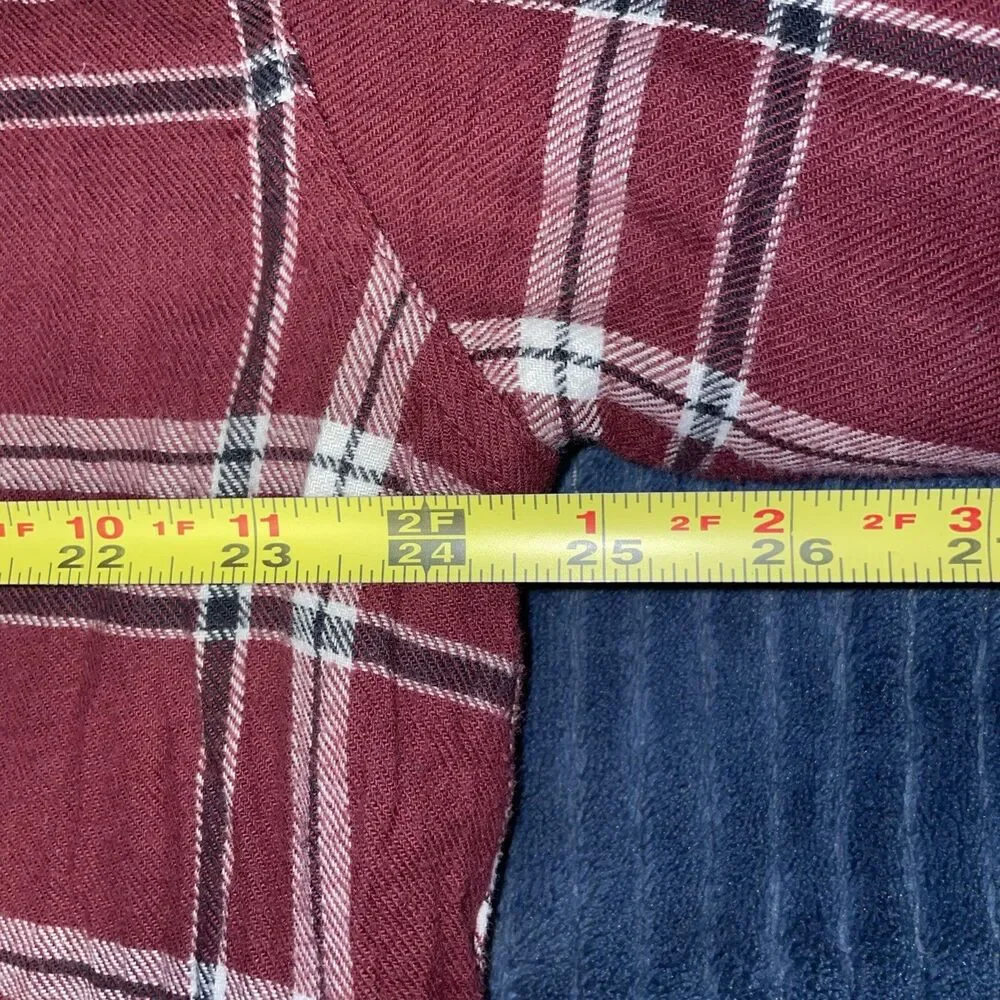 Cold Storage Sherpa Lined Flannel Jacket XL Fleece Lined Cotton Plaid